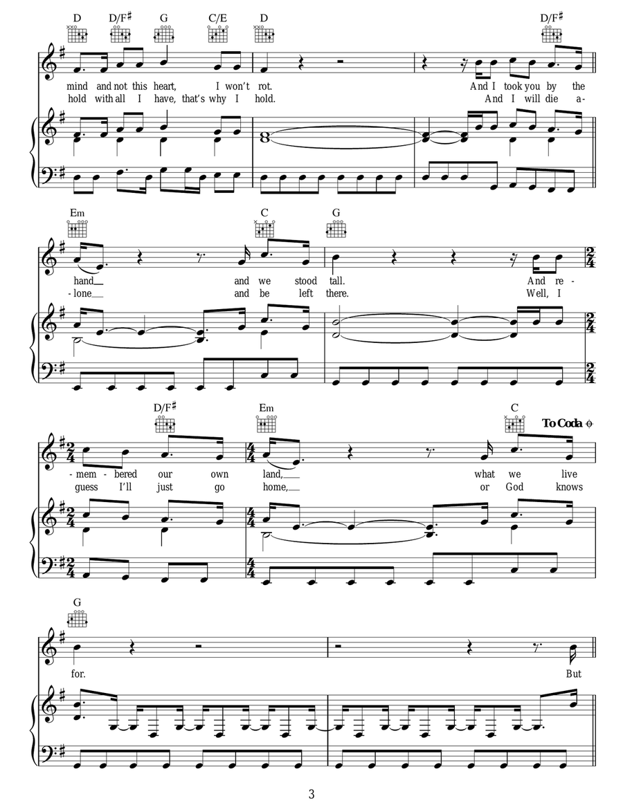 After The Storm After The Storm Piano, Vocal, Guitar scores gallery preview page 3