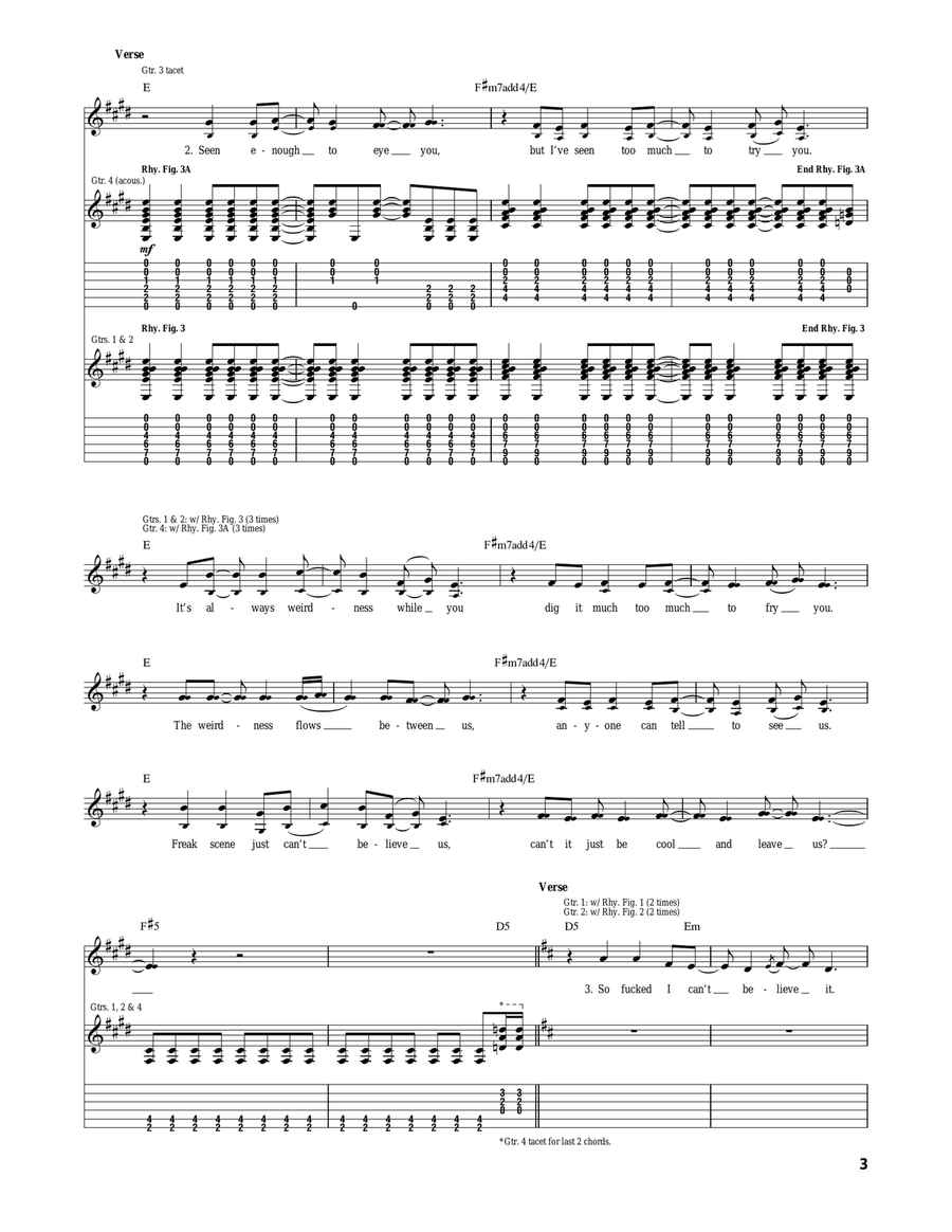 Freak Scene Freak Scene Acoustic Guitar scores gallery preview page 3