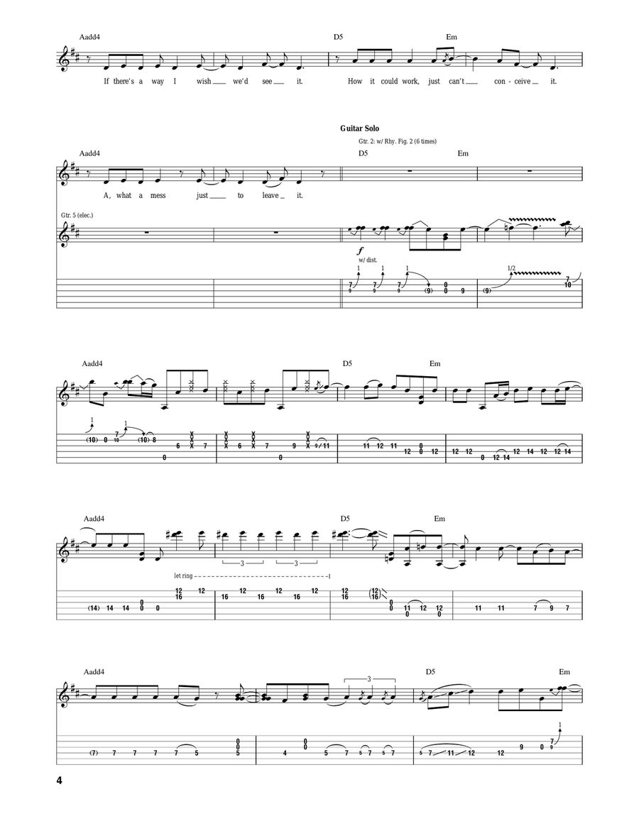 Freak Scene Freak Scene Acoustic Guitar scores gallery preview page 4