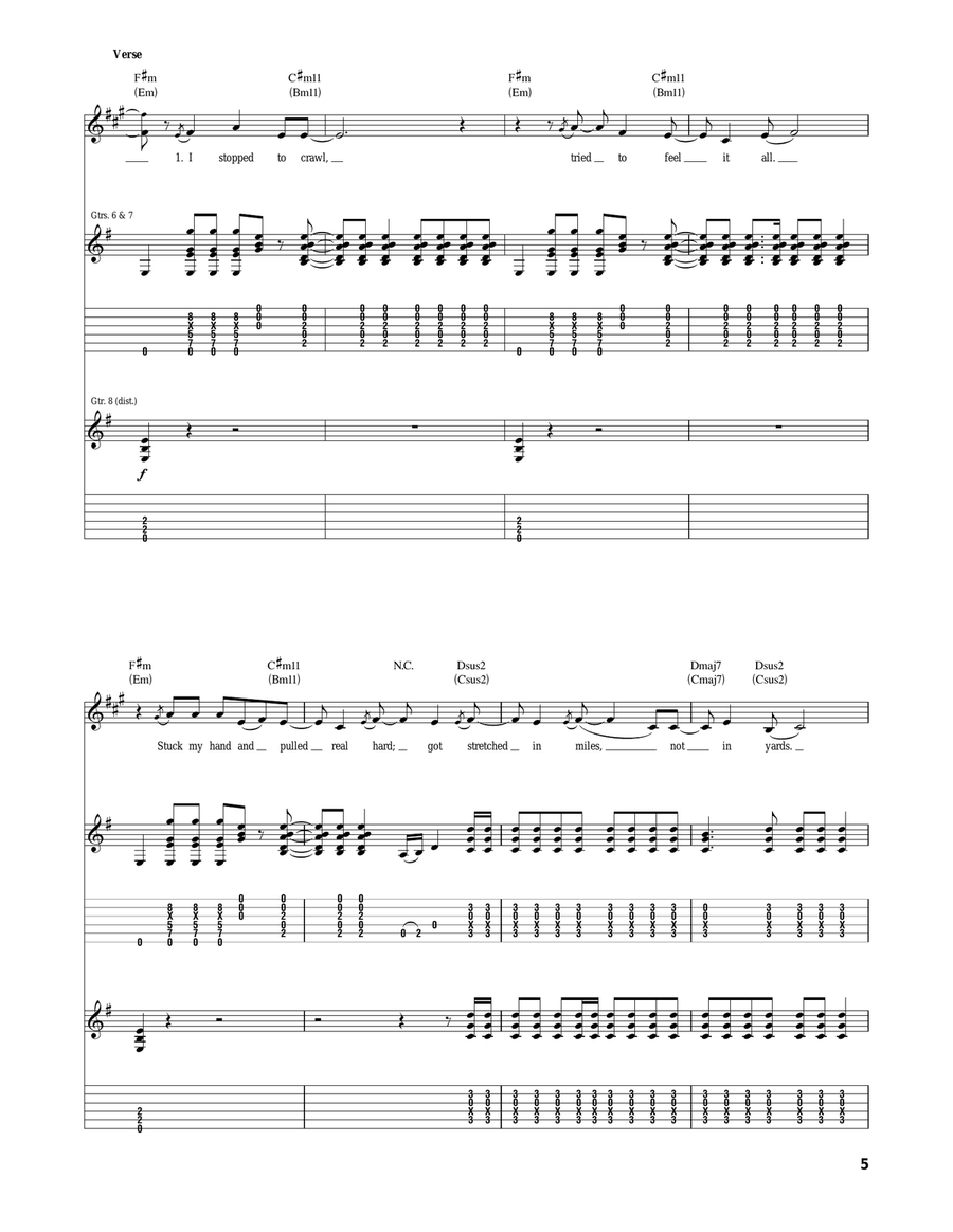 Little Fury Things Little Fury Things Acoustic Guitar scores gallery preview page 5
