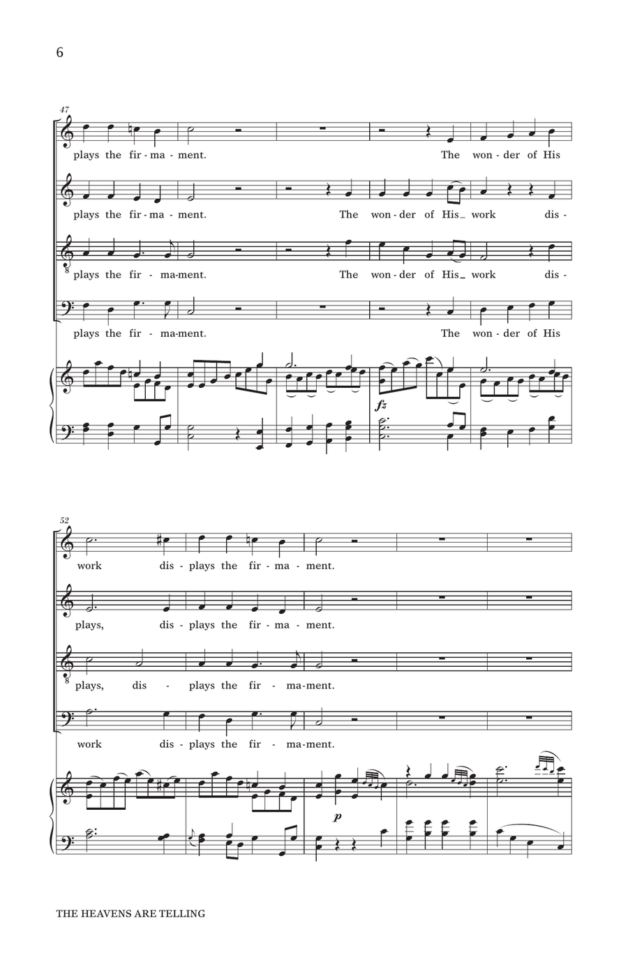 The Heavens Are Telling The Heavens Are Telling 4-Part scores gallery preview page 5