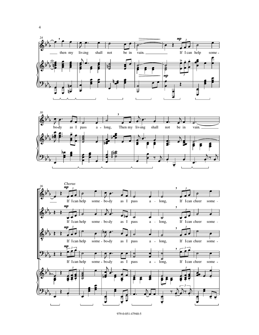 If I Can Help Somebody If I Can Help Somebody 4-Part scores gallery preview page 2