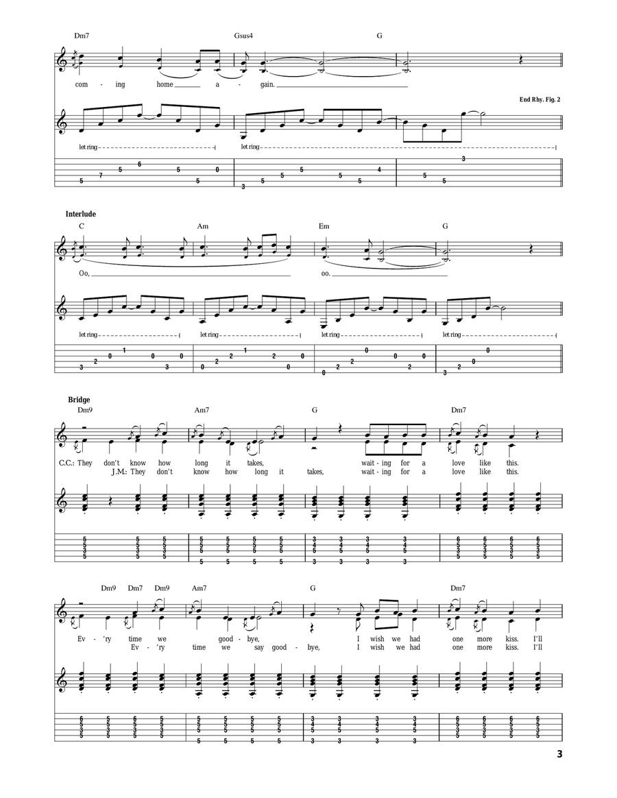 Lucky Lucky Acoustic Guitar scores gallery preview page 3