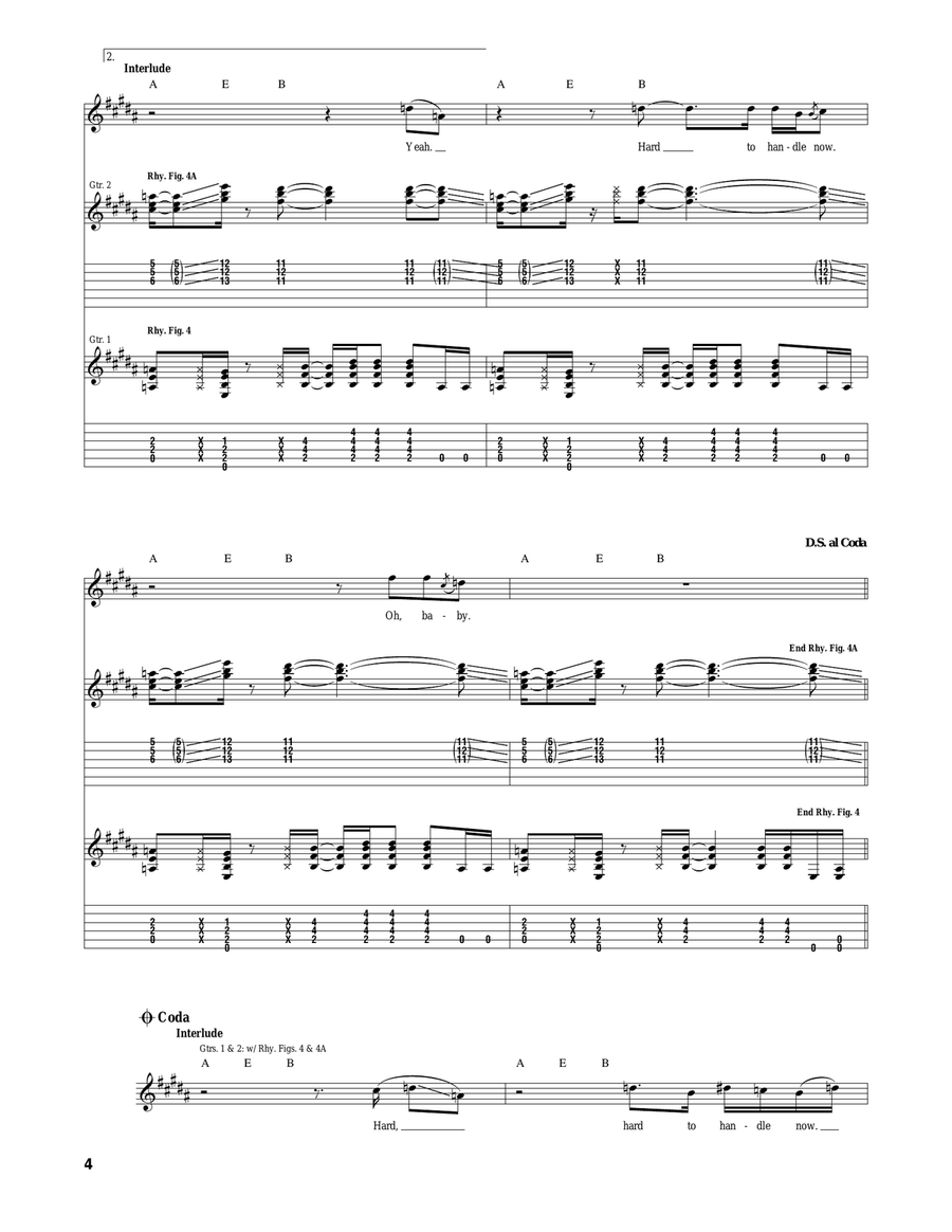 Hard To Handle Acoustic Guitar scores gallery preview page 4