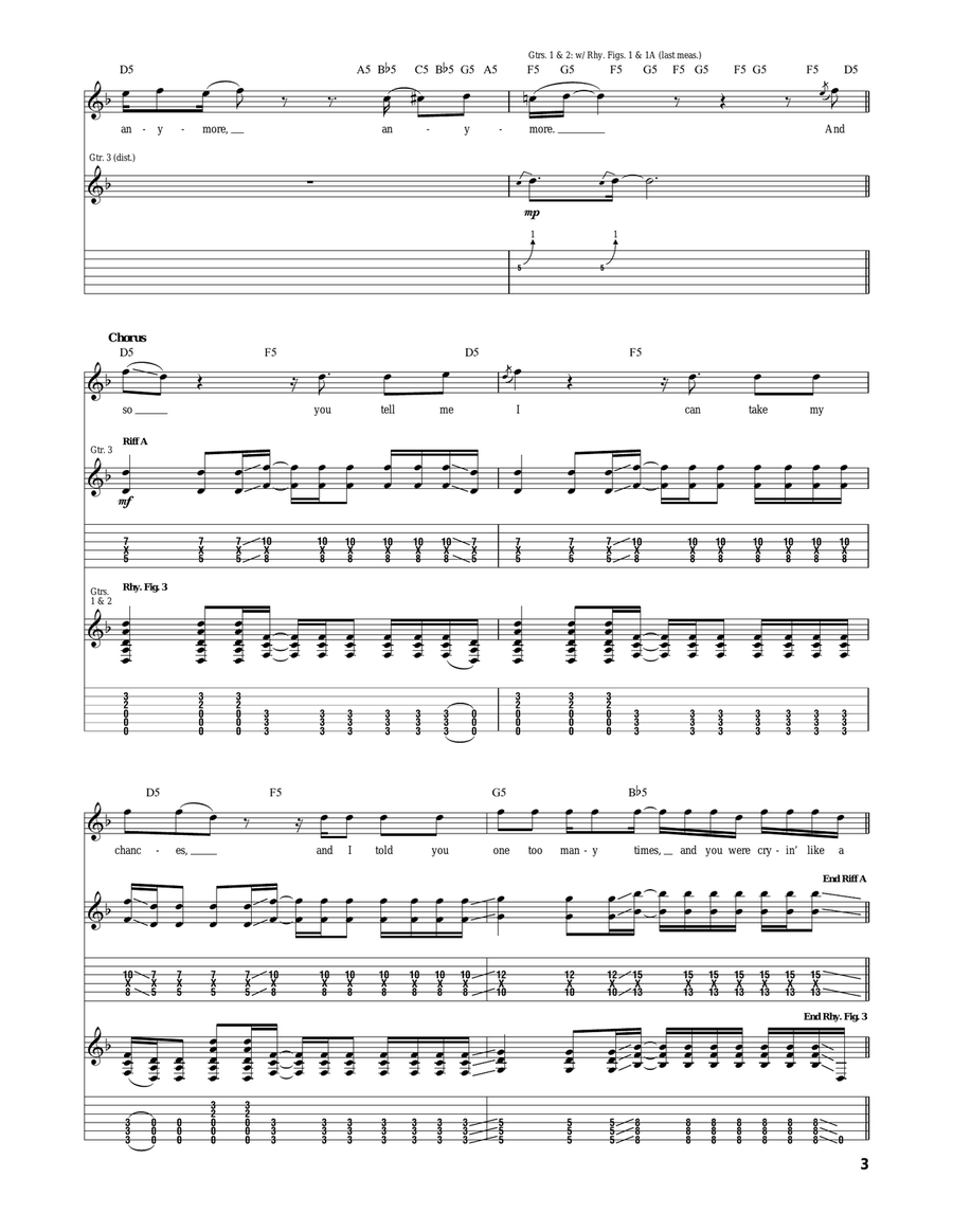 Cryin' Like A Bitch! Cryin' Like A Bitch! Acoustic Guitar scores gallery preview page 3