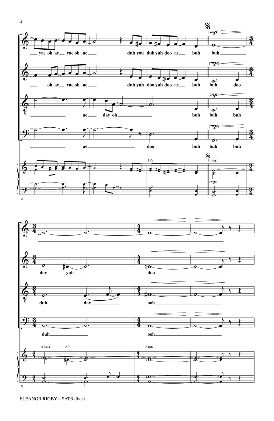 Eleanor Rigby Eleanor Rigby 4-Part scores gallery preview page 2