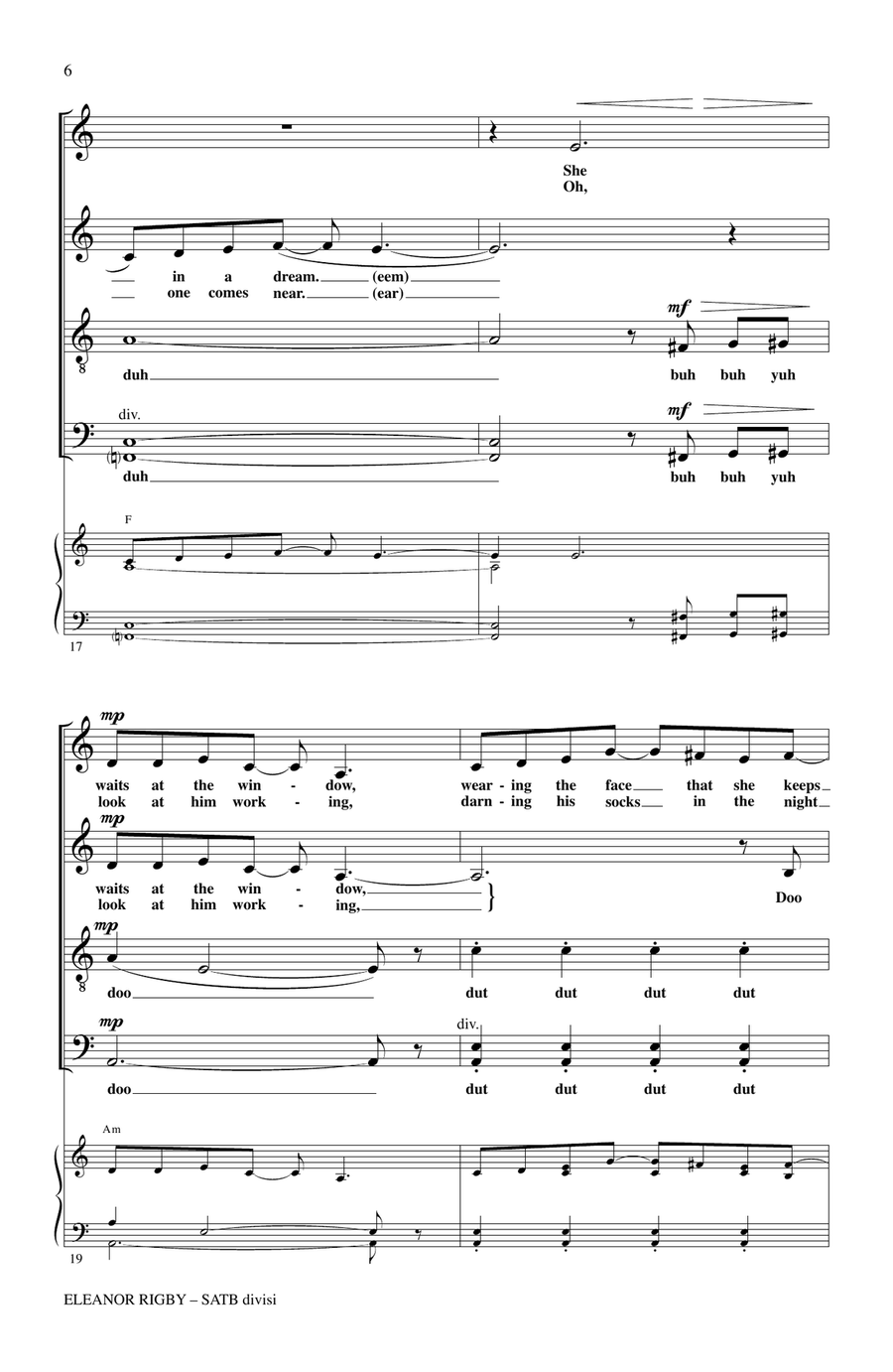 Eleanor Rigby Eleanor Rigby 4-Part scores gallery preview page 4