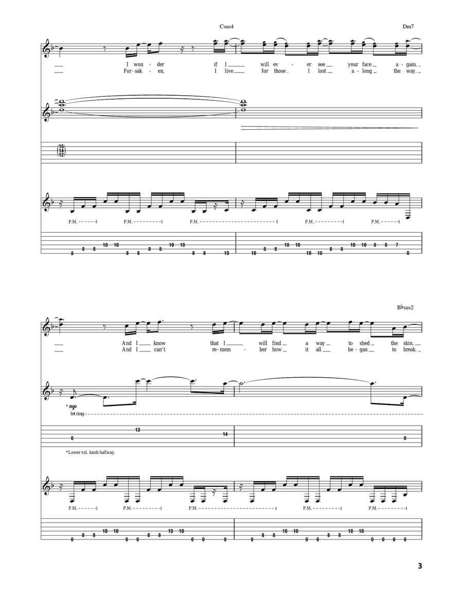 Fade Away Fade Away Acoustic Guitar scores gallery preview page 3