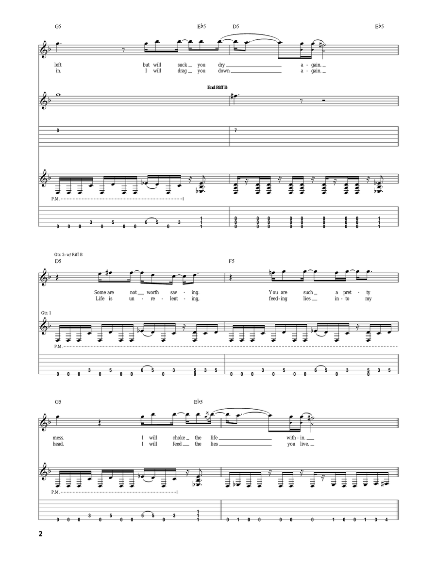 Lights Out Lights Out Acoustic Guitar scores gallery preview page 2