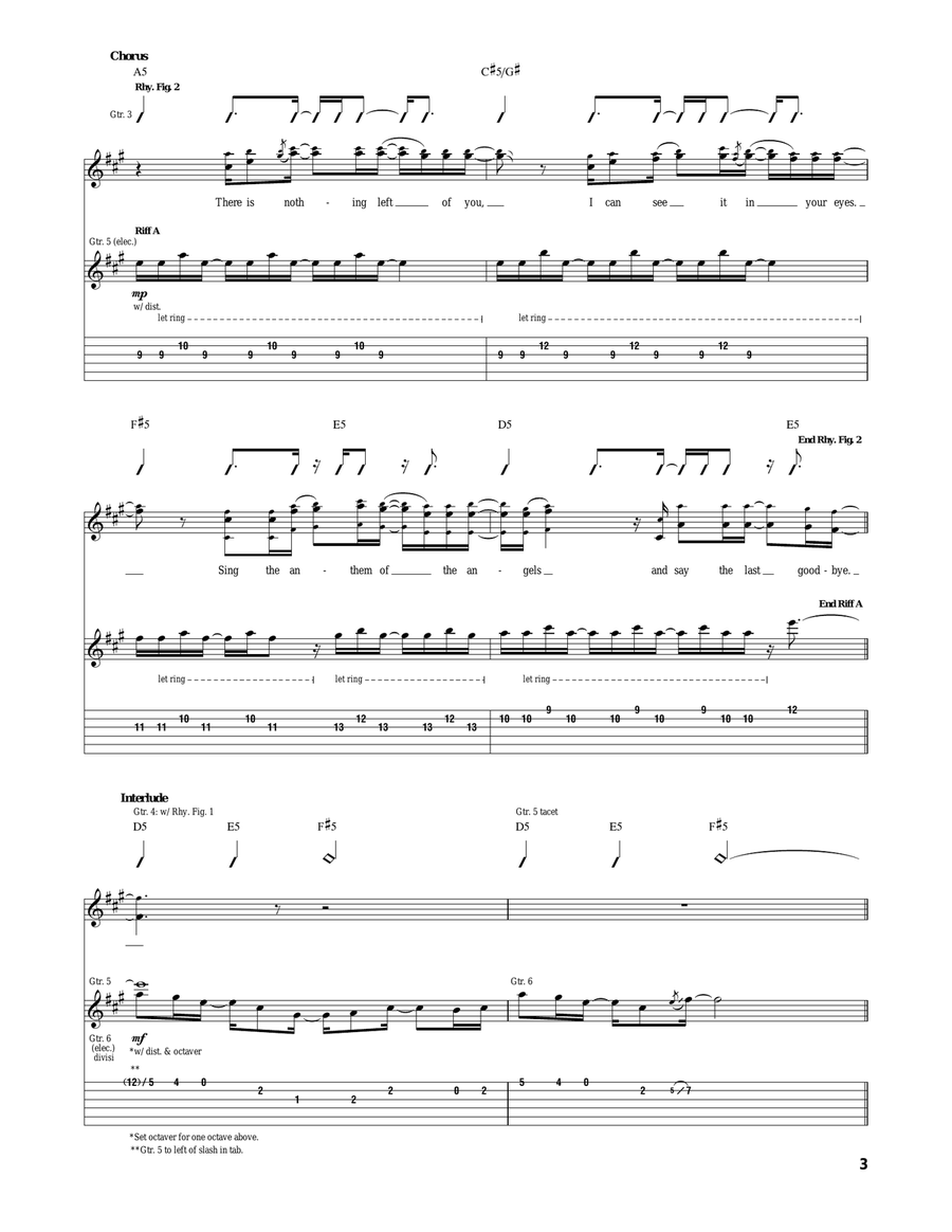 Anthem Of The Angels Anthem Of The Angels Acoustic Guitar scores gallery preview page 3