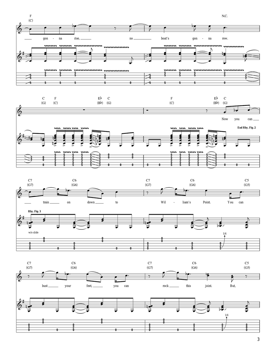 Down In The Flood Down In The Flood Acoustic Guitar scores gallery preview page 3