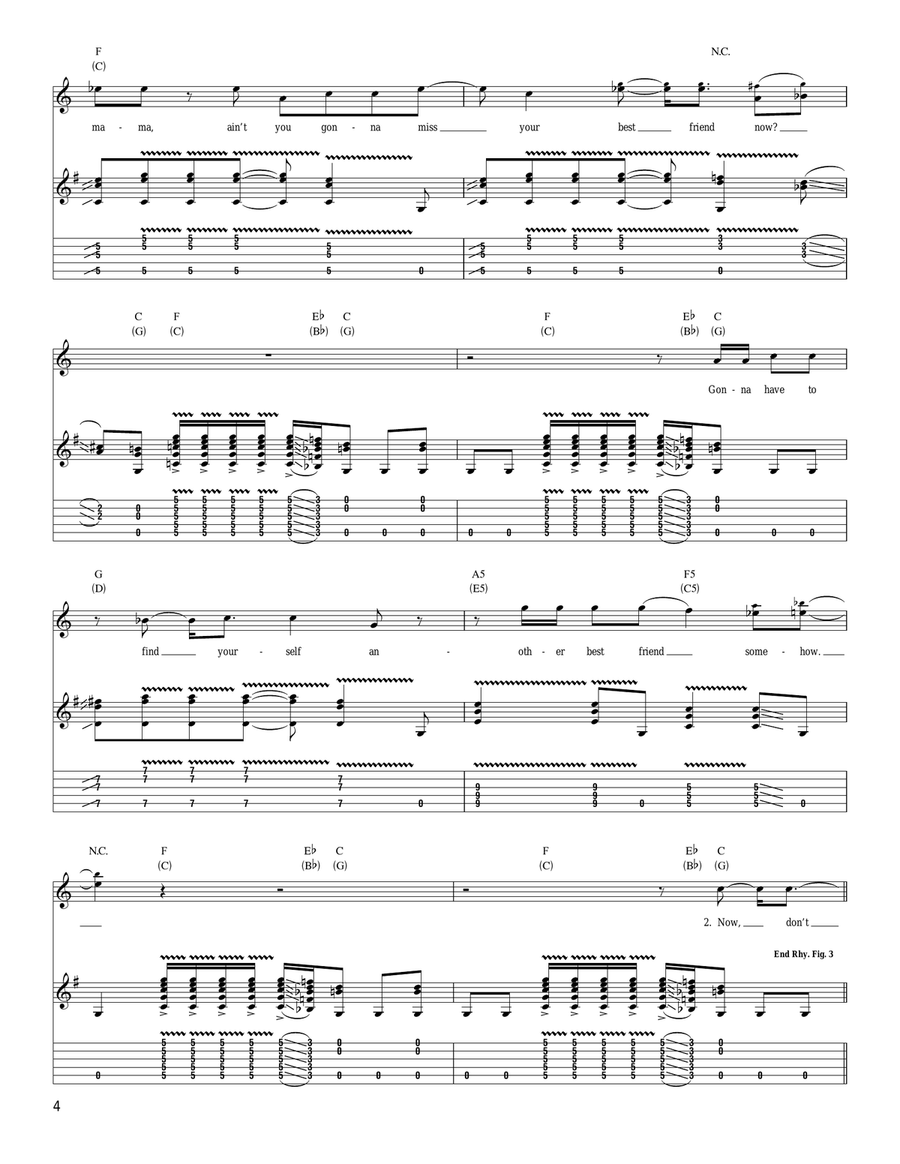 Down In The Flood Down In The Flood Acoustic Guitar scores gallery preview page 4