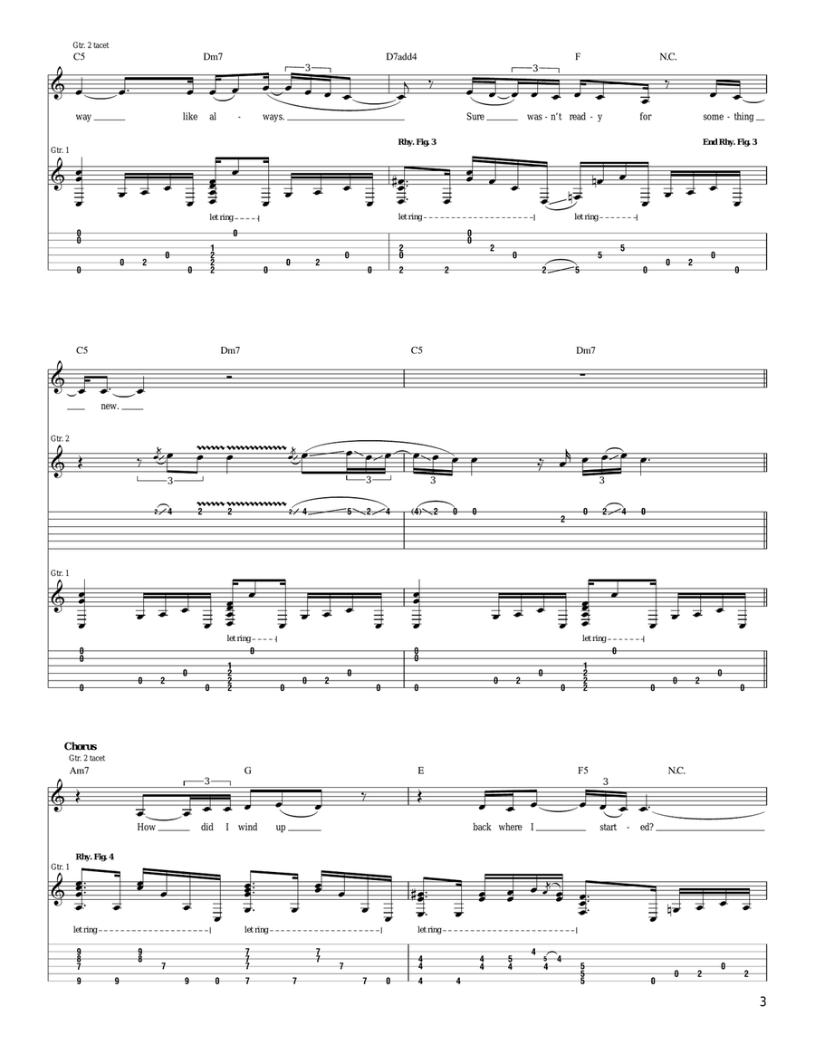 Back Where I Started Back Where I Started Acoustic Guitar scores gallery preview page 3
