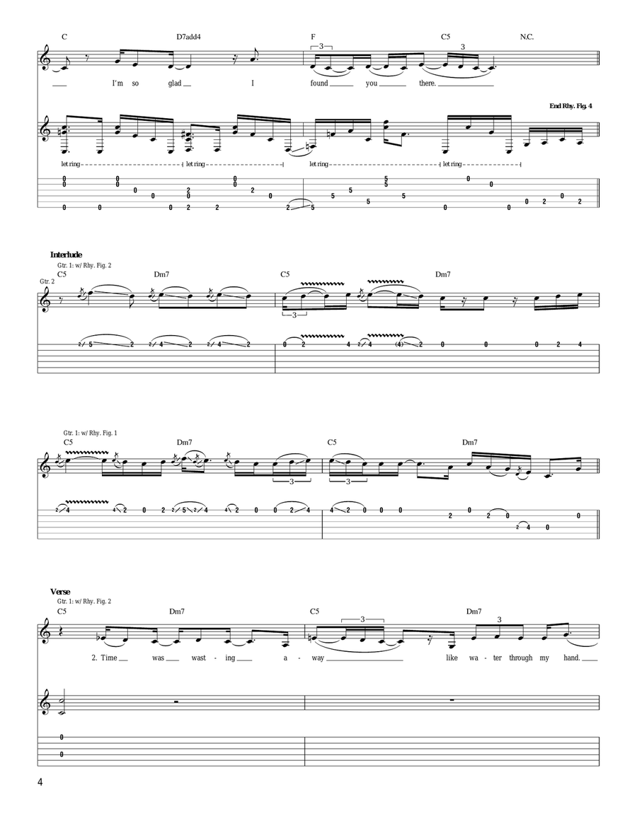 Back Where I Started Back Where I Started Acoustic Guitar scores gallery preview page 4