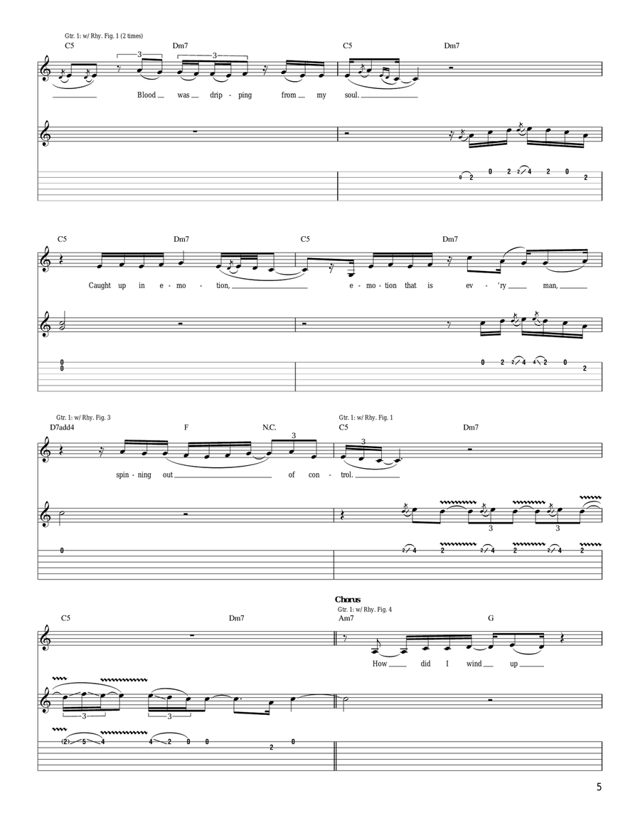 Back Where I Started Back Where I Started Acoustic Guitar scores gallery preview page 5