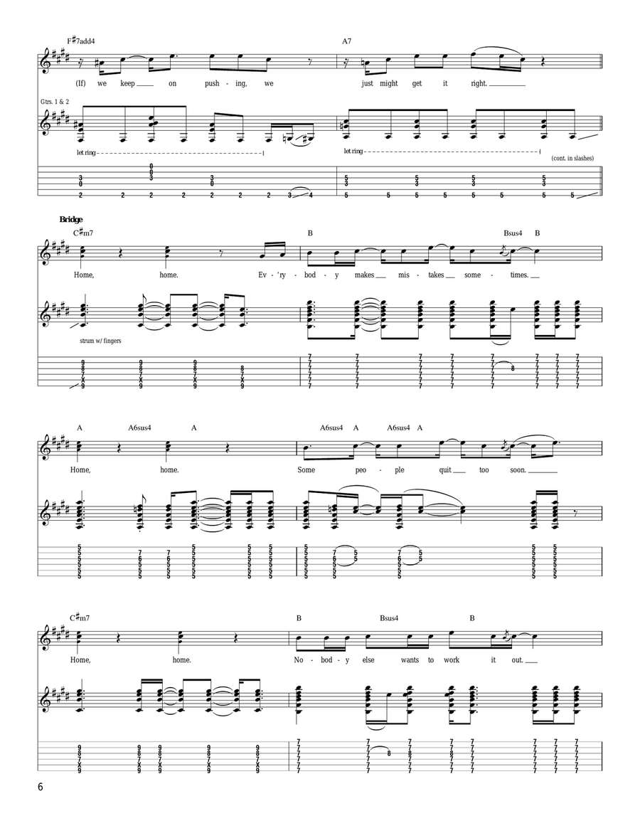 Maybe This Time Maybe This Time Acoustic Guitar scores gallery preview page 6
