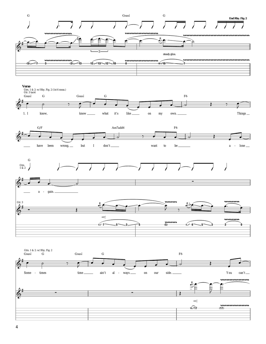 Our Love Our Love Acoustic Guitar scores gallery preview page 4