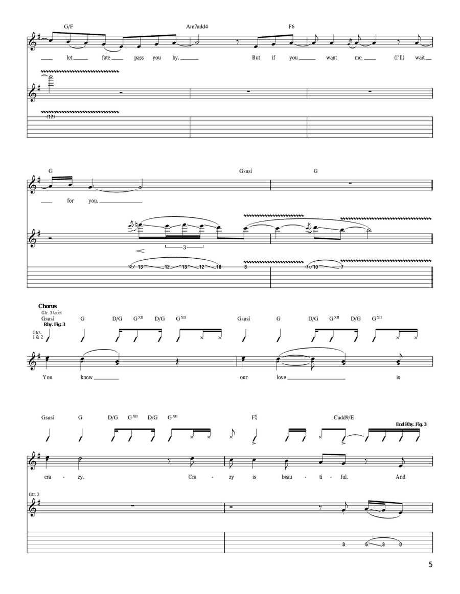 Our Love Our Love Acoustic Guitar scores gallery preview page 5