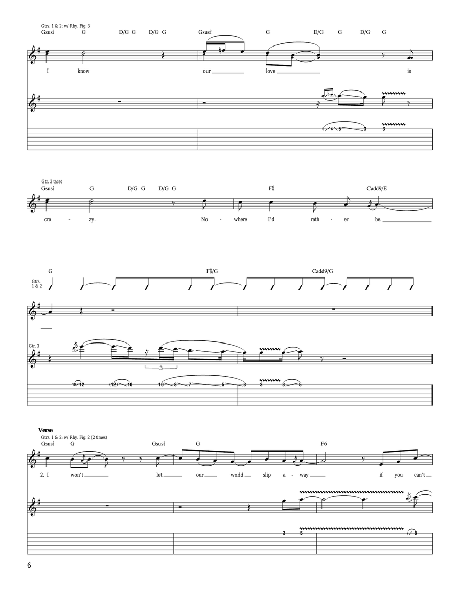 Our Love Our Love Acoustic Guitar scores gallery preview page 6