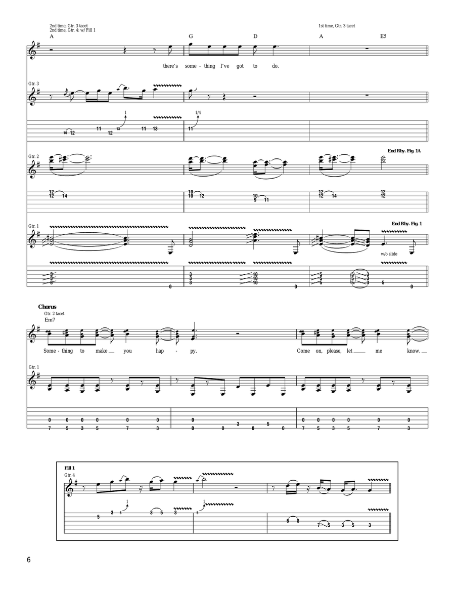 Something To Make You Happy Acoustic Guitar scores gallery preview page 6