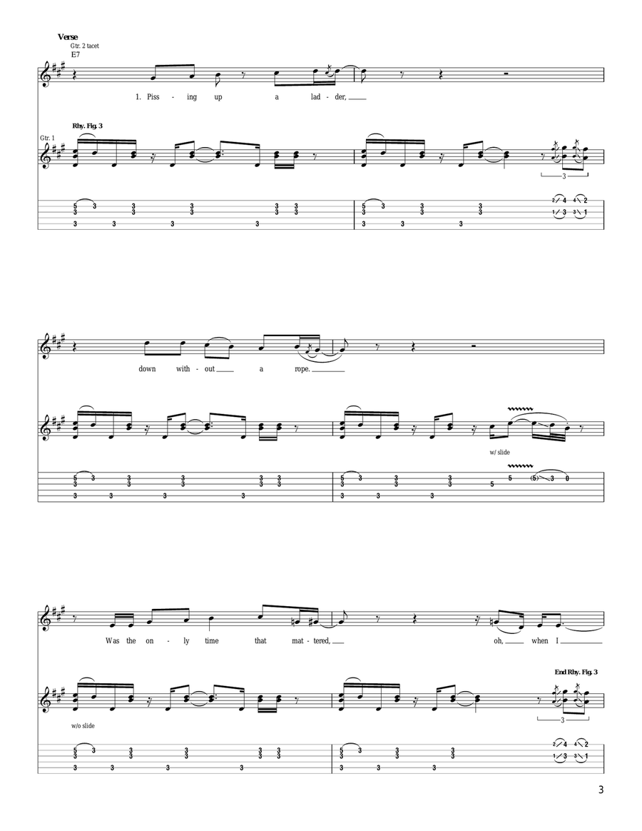 Down Don't Bother Me Down Don't Bother Me Acoustic Guitar scores gallery preview page 3