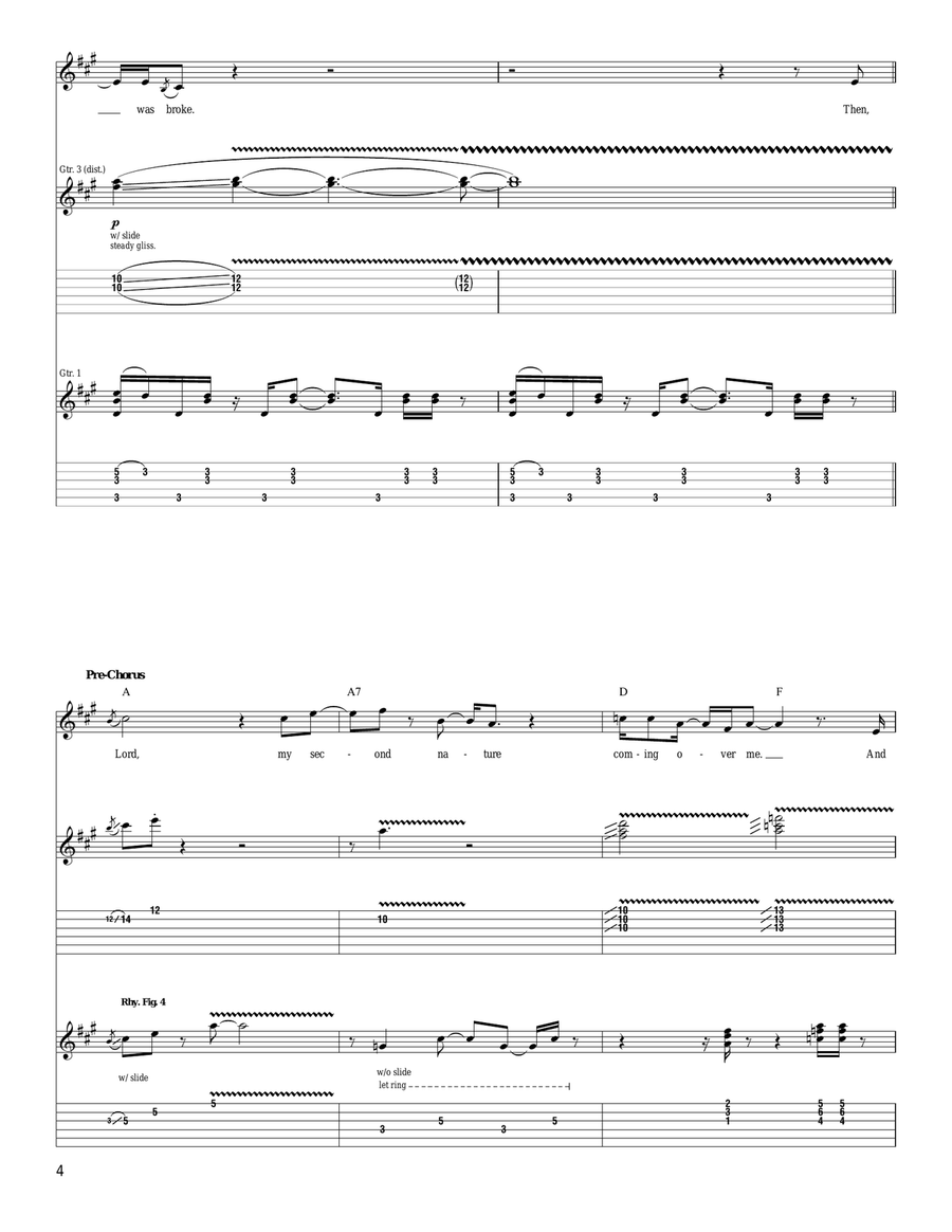 Down Don't Bother Me Down Don't Bother Me Acoustic Guitar scores gallery preview page 4
