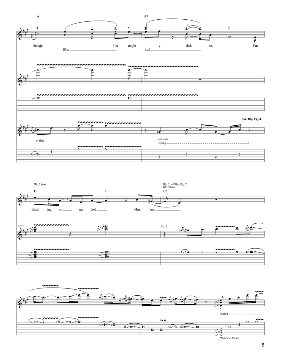 Down Don't Bother Me Down Don't Bother Me Acoustic Guitar scores gallery preview page 5