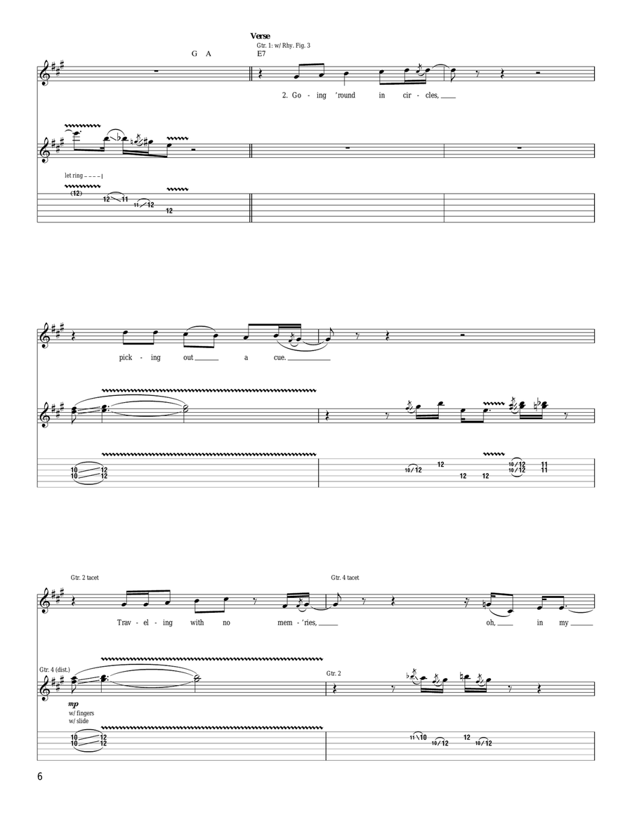 Down Don't Bother Me Down Don't Bother Me Acoustic Guitar scores gallery preview page 6