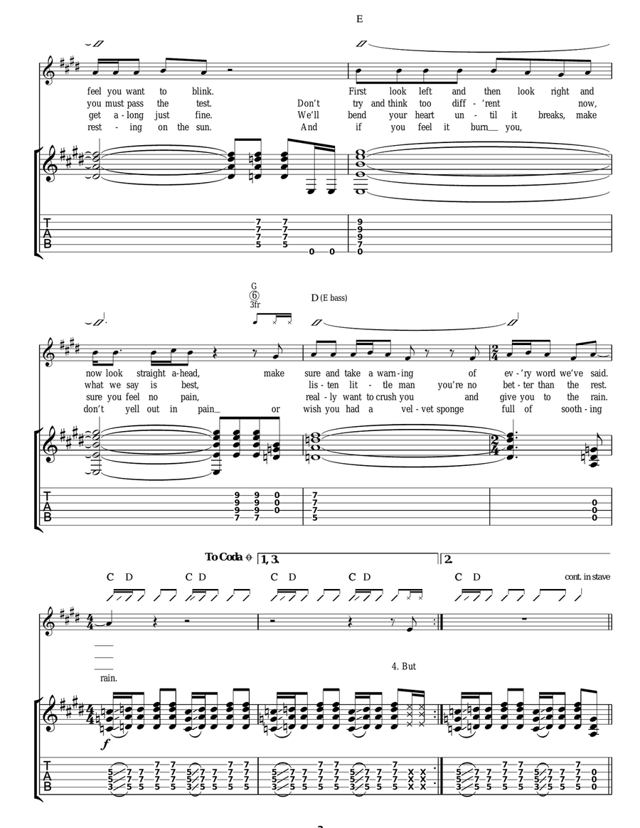 Blister On The Moon Blister On The Moon Guitar Tablature scores gallery preview page 3