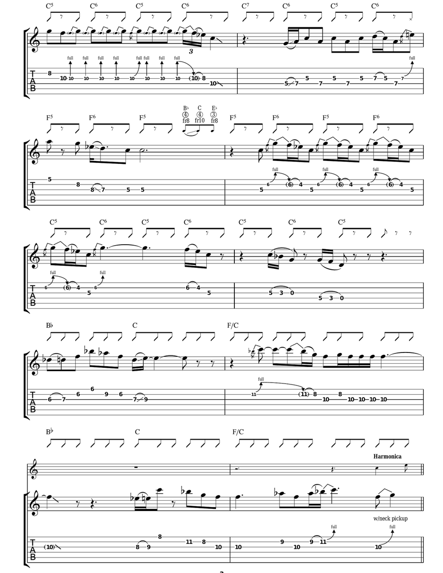 If I Don't Sing I'll Cry If I Don't Sing I'll Cry Guitar Tablature scores gallery preview page 3