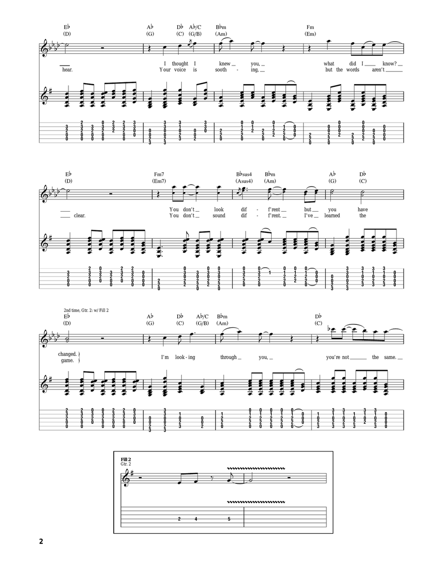I'm Looking Through You I'm Looking Through You Acoustic Guitar scores gallery preview page 2