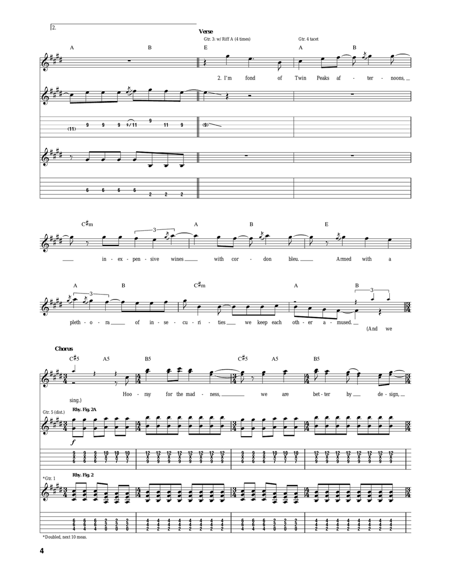 Make Out Kids Make Out Kids Acoustic Guitar scores gallery preview page 4