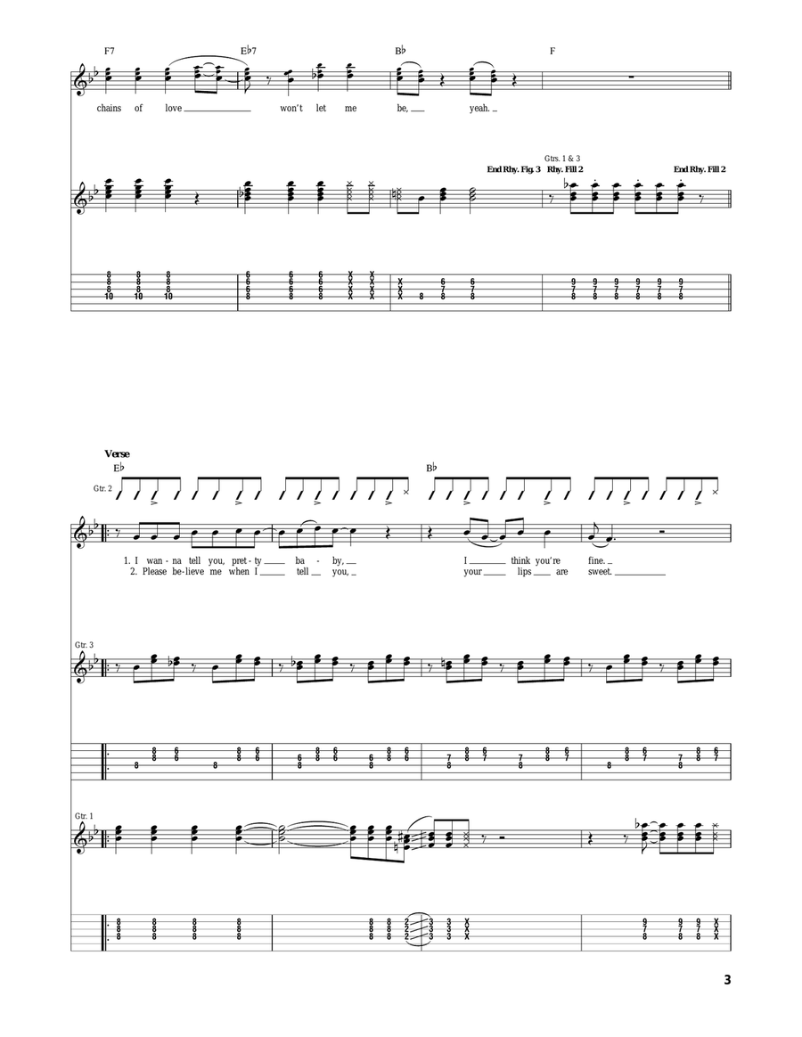 Chains Chains Acoustic Guitar scores gallery preview page 3