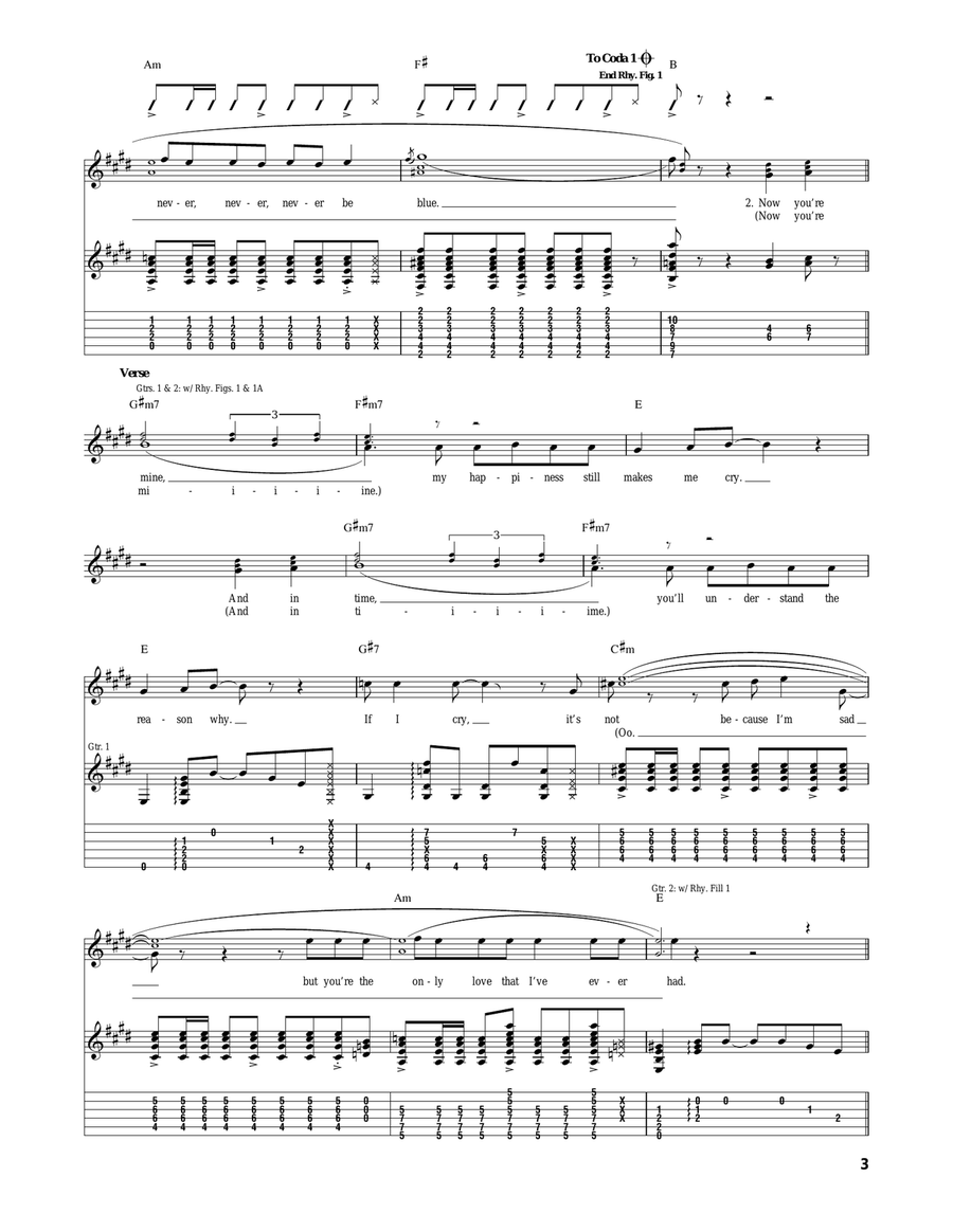 Ask Me Why Ask Me Why Acoustic Guitar scores gallery preview page 3