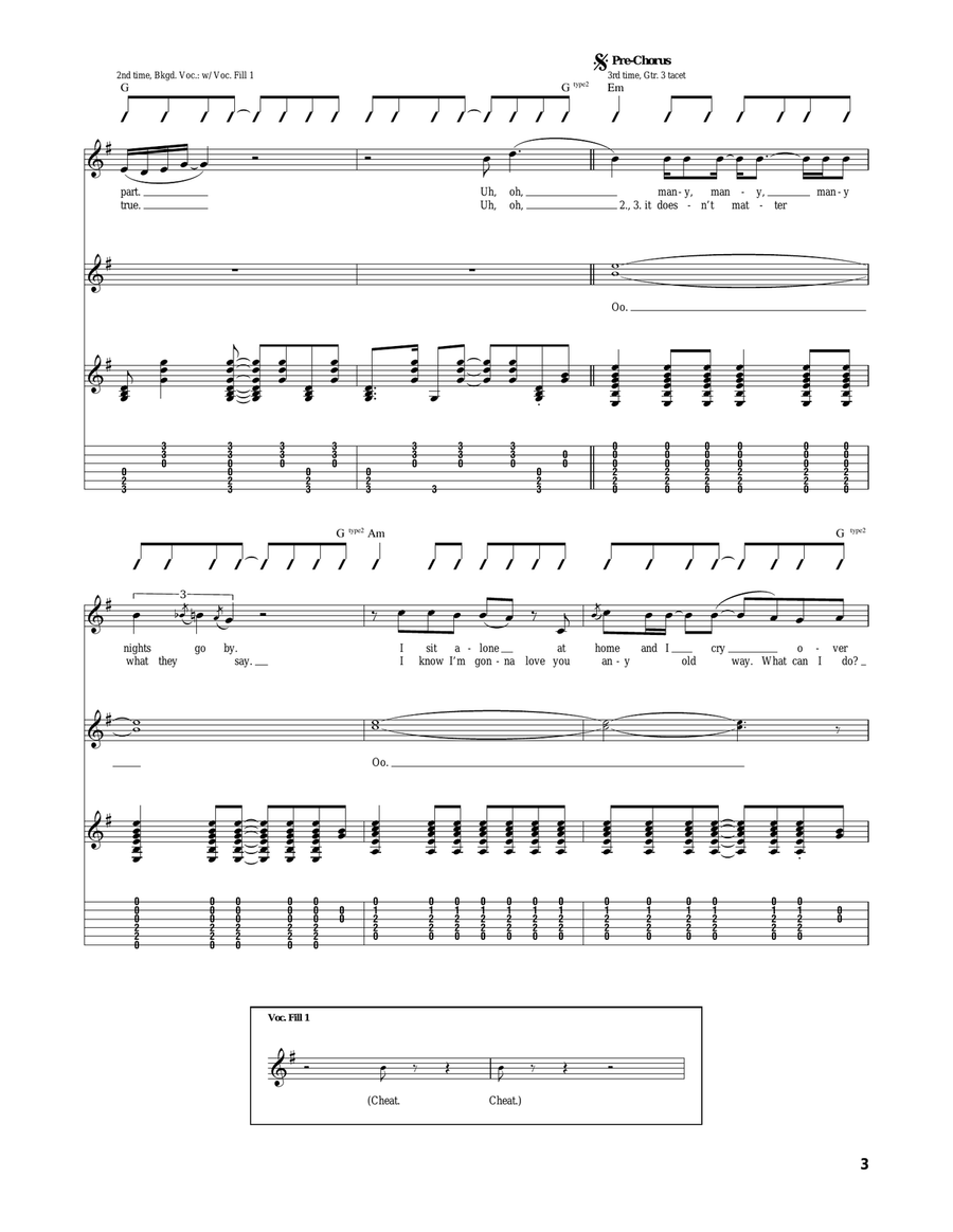 Baby, It's You Baby, It's You Acoustic Guitar scores gallery preview page 3