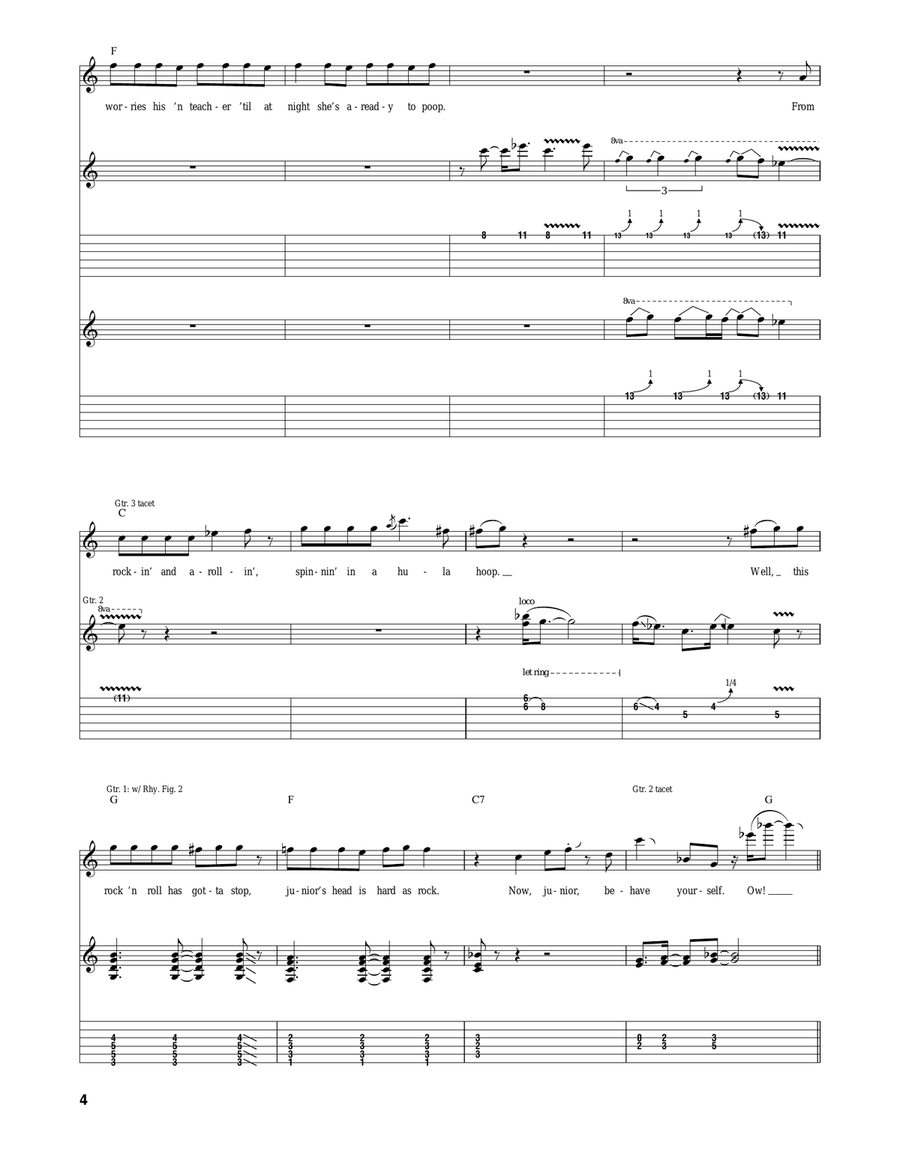 Bad Boy Bad Boy Acoustic Guitar scores gallery preview page 4