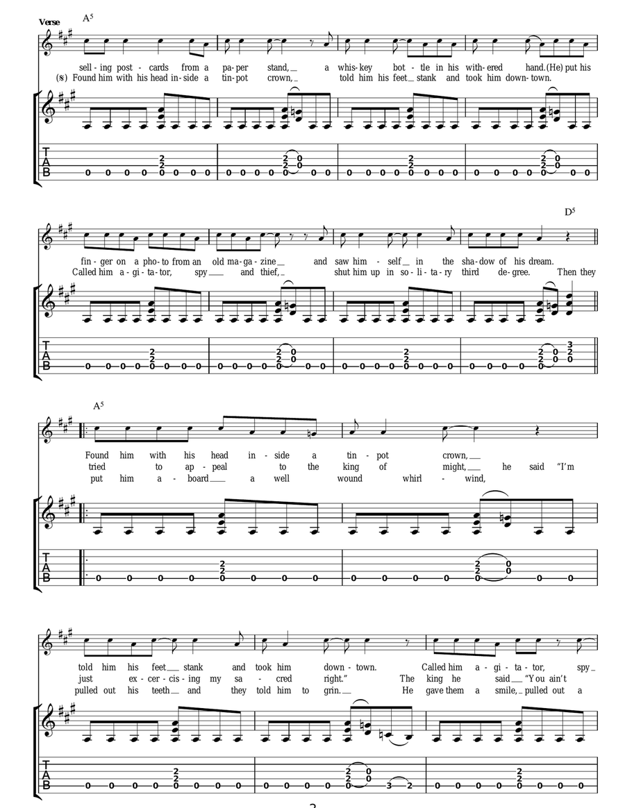 Take A Long Line Take A Long Line Acoustic Guitar scores gallery preview page 2