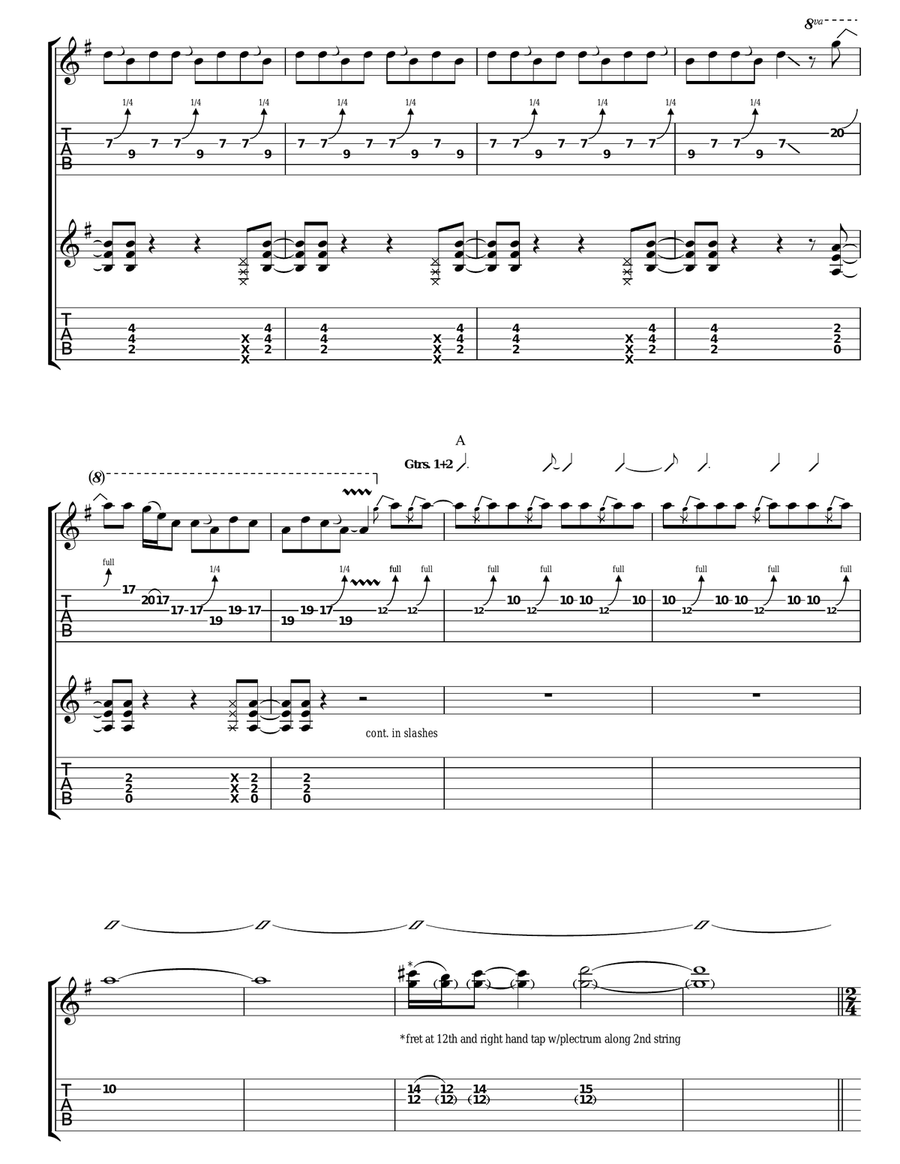 Let There Be Rock Acoustic Guitar scores gallery preview page 4