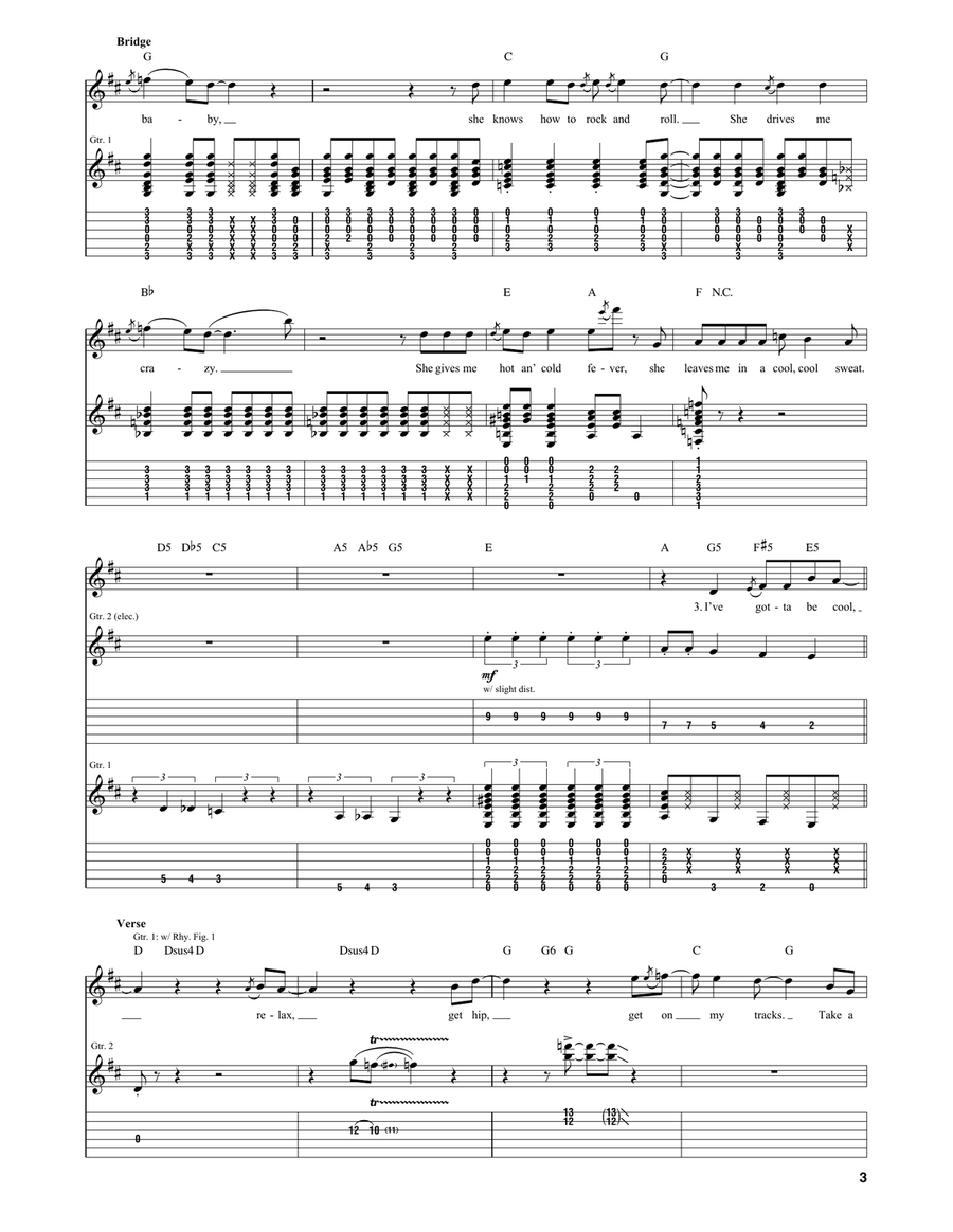 Crazy Little Thing Called Love Acoustic Guitar scores gallery preview page 3