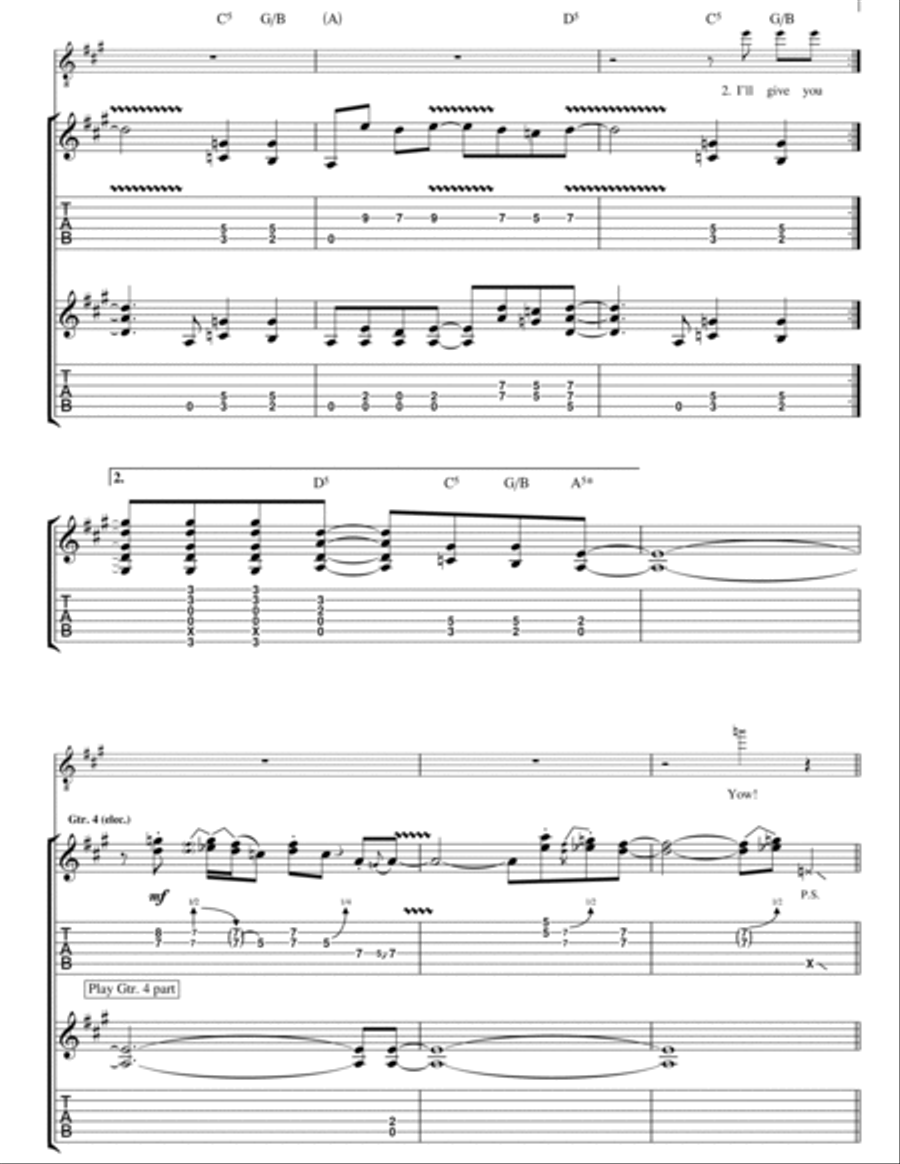 Hells Bells Electric Guitar scores gallery preview page 5
