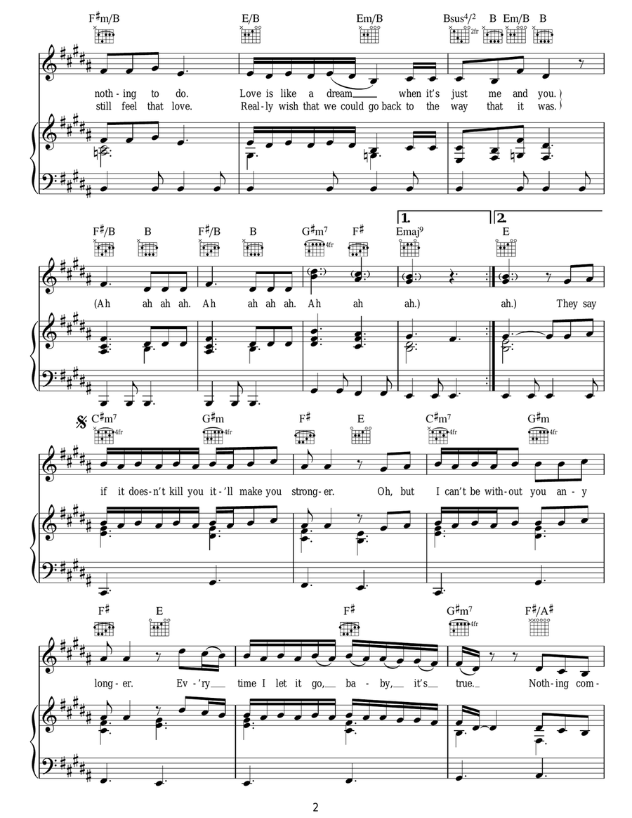 Nothing Compares Nothing Compares Acoustic Guitar scores gallery preview page 2
