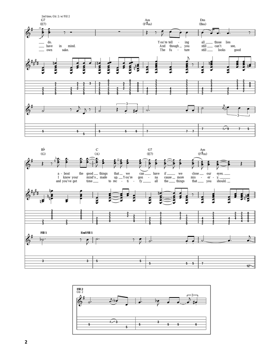 Think For Yourself Think For Yourself Acoustic Guitar scores gallery preview page 2