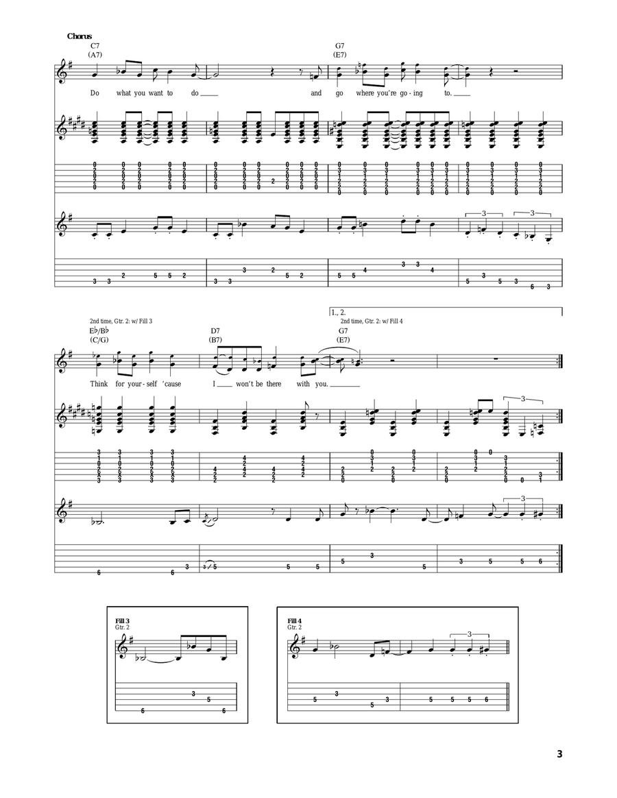 Think For Yourself Think For Yourself Acoustic Guitar scores gallery preview page 3