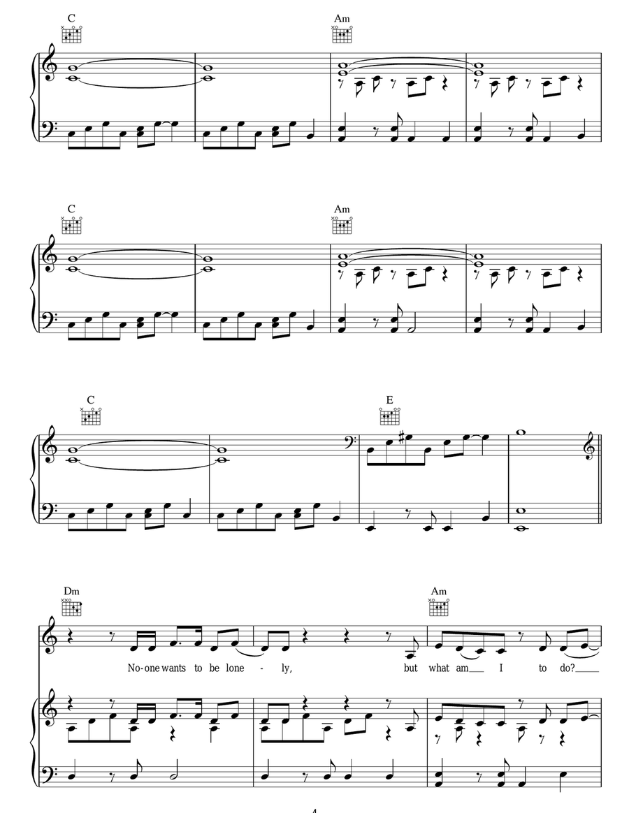 All I Want All I Want Piano, Vocal, Guitar scores gallery preview page 4