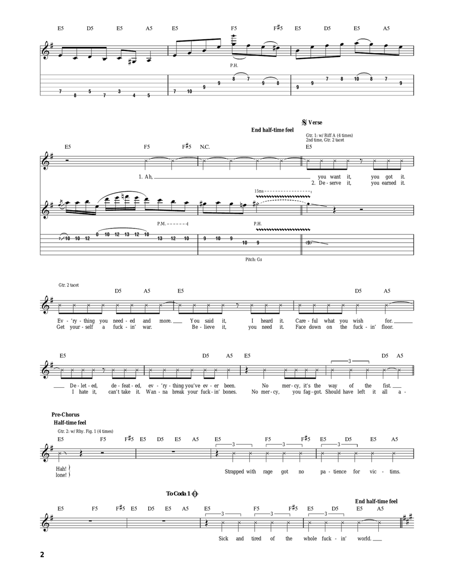 The Way Of The Fist The Way Of The Fist Acoustic Guitar scores gallery preview page 2