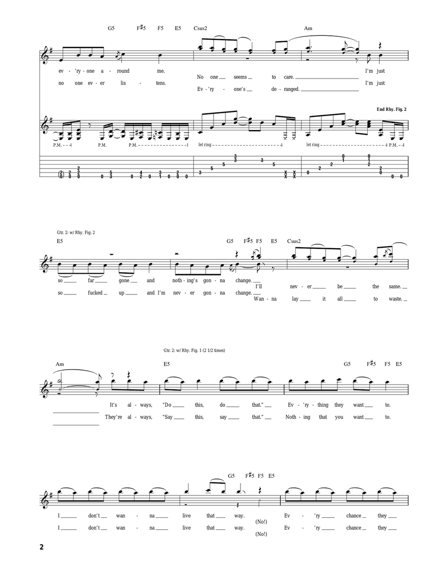 Never Enough Never Enough Acoustic Guitar scores gallery preview page 2