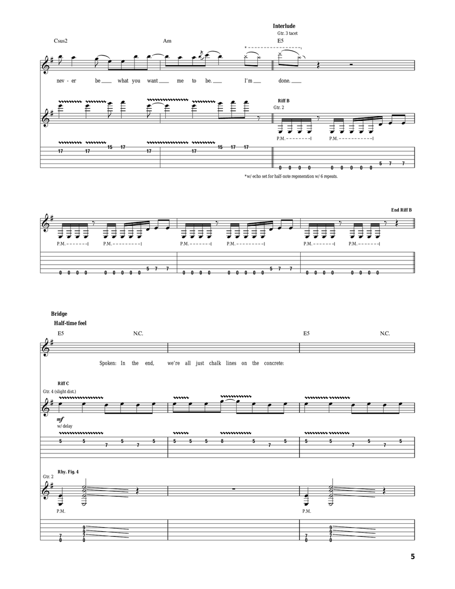 Never Enough Never Enough Acoustic Guitar scores gallery preview page 5