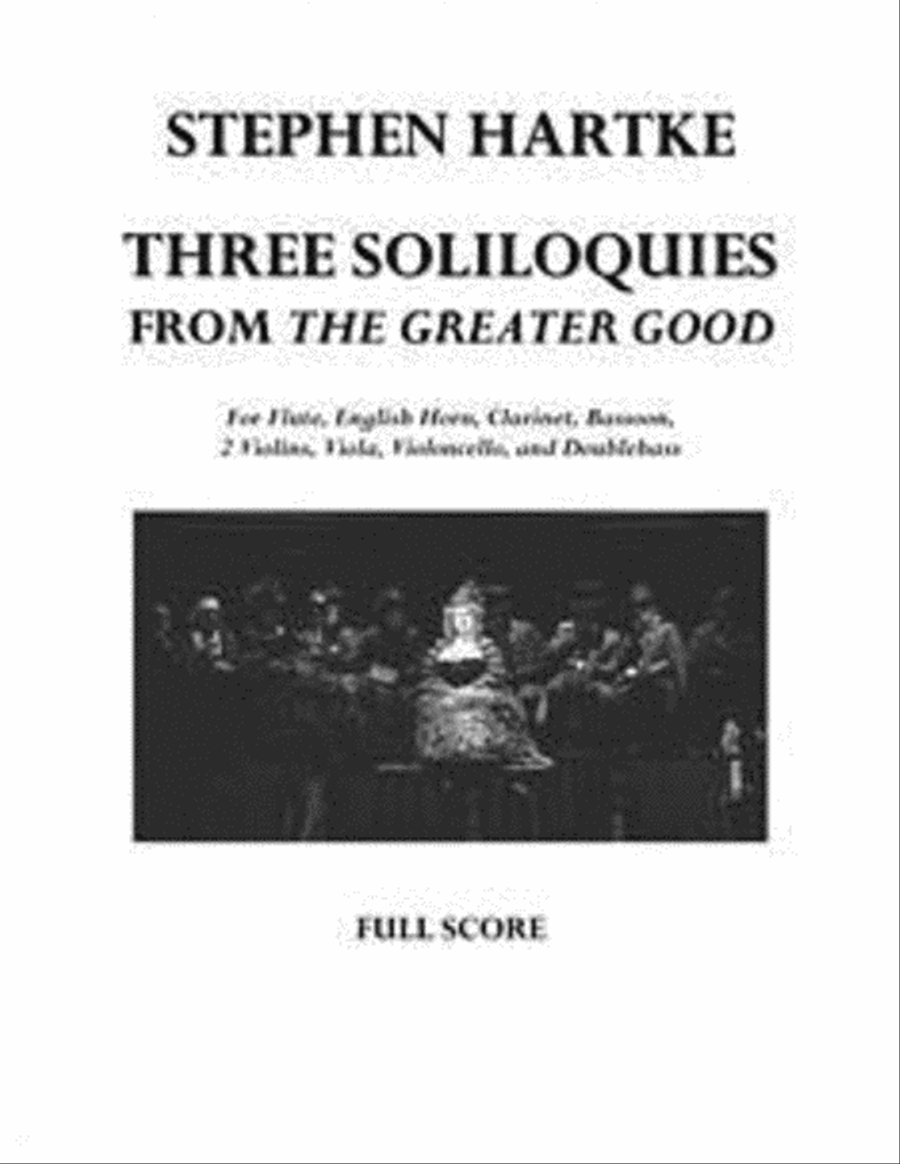 3 Soliloquies from The Greater Good Score scores gallery preview page 1