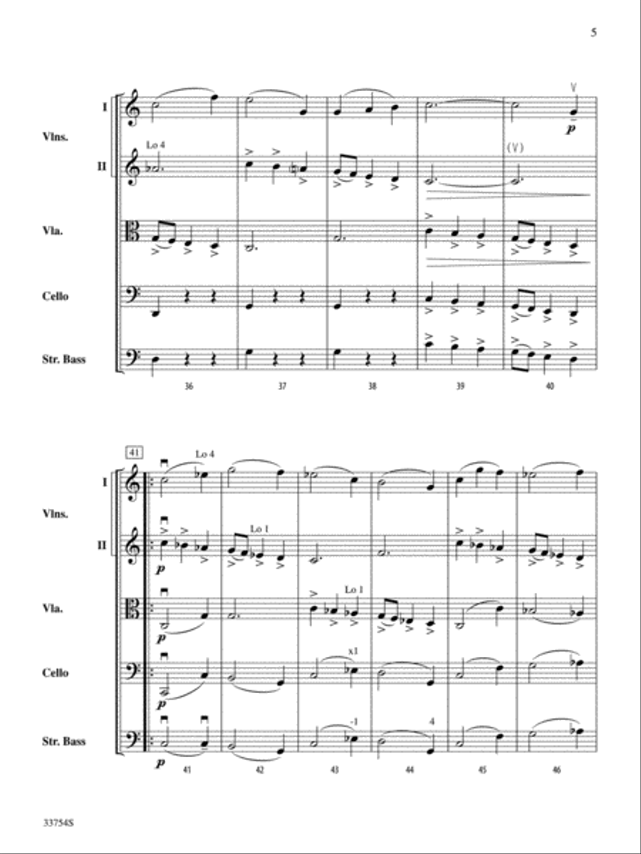 Waltz Around the Scale String Orchestra scores gallery preview page 5