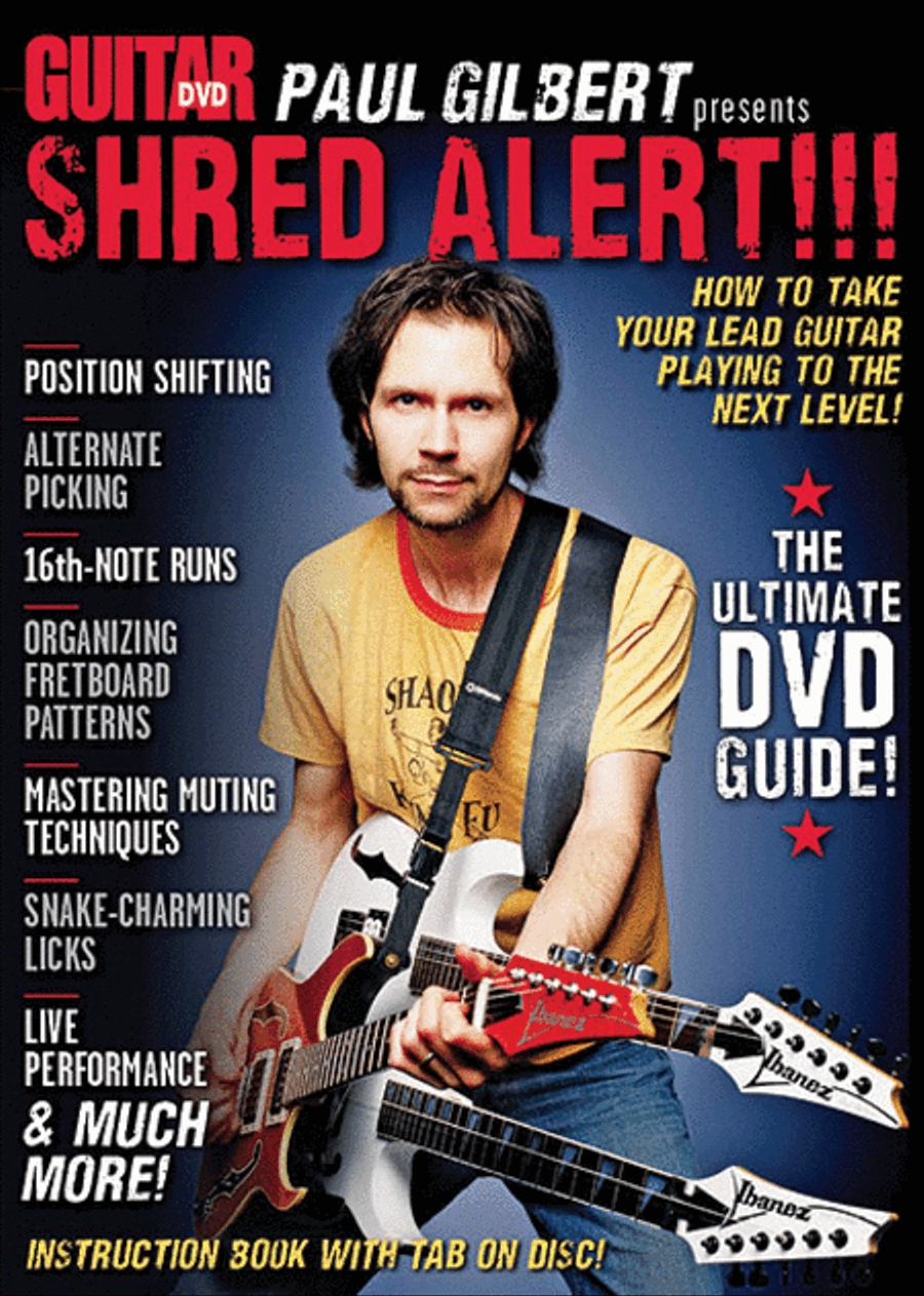 Guitar World -- Paul Gilbert Presents Shred Alert!!! Guitar scores gallery preview page 1